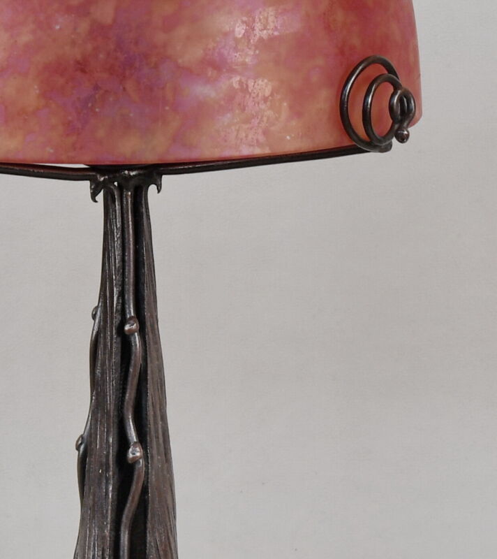 ドーム兄弟＆メネディー　フランス製アールデコランプ　1930年　錬鉄製