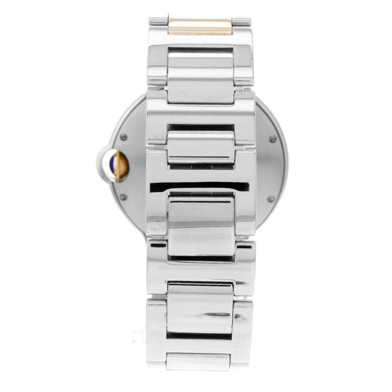 カルティエ バロンブルー スチール＆ローズゴールド 自動巻き腕時計 W6920033