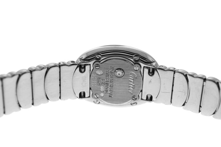 Cartier Baignoire Mini 2369 MOP Full 18K White Gold Ladies Quartz 18x24MM Watch