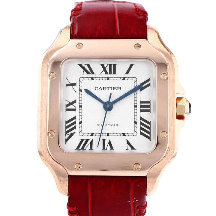 カルティエ サントス ローズゴールド 自動巻き腕時計 WGSA0012