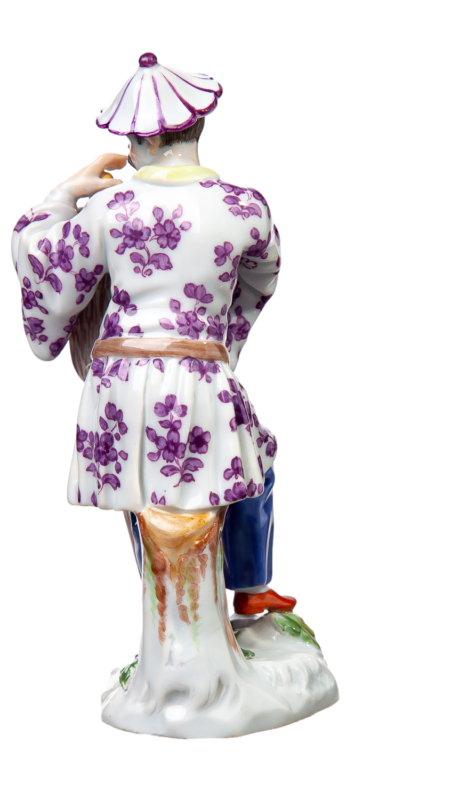 マイセン人形 「傘を持った日本人」 J.J. ディーラー 異邦人シリーズ 一級品 1924-34年