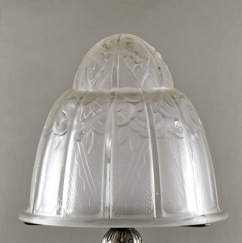 エティエ・ヴァンソン　非常に優れたフランス製アールデコランプ　1930年