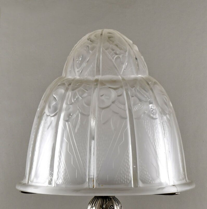 エティエ・ヴァンソン　非常に優れたフランス製アールデコランプ　1930年