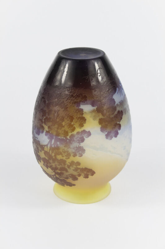 エミールガレ ヴォージュ山脈の風景画の花瓶 – アンティーク