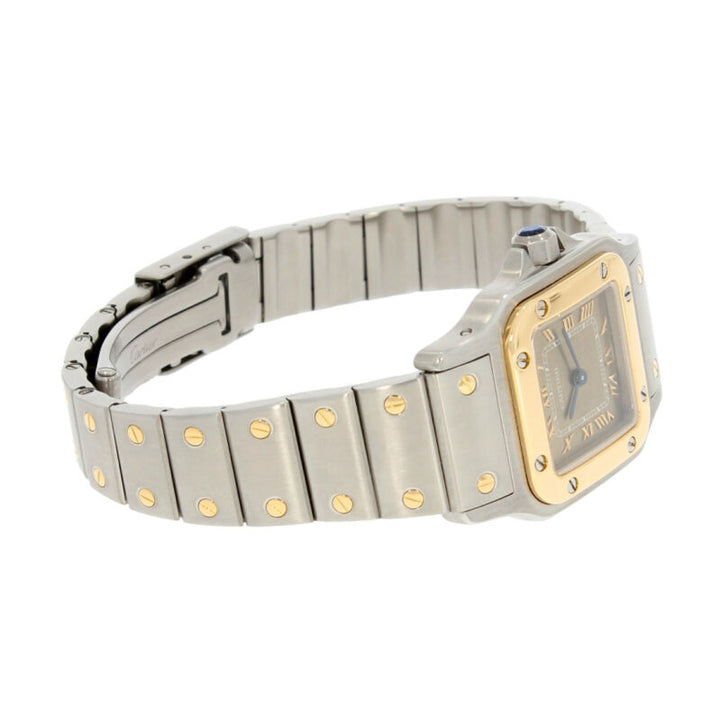 Ladies Cartier Quartz Santos 18ct Yellow Gold & Steel 1567