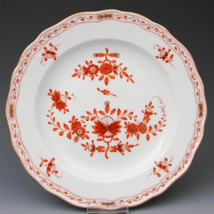 マイセン コーヒーサービス  1924年 インドの花　コーラルレッドペインティング