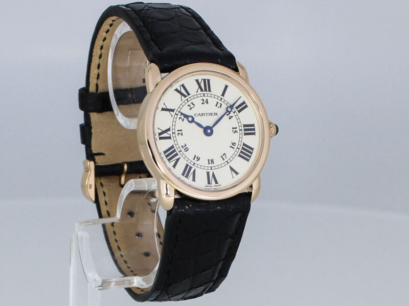 CARTIER RONDE LOUIS CARTIER 29mm WATCH BOX PAPERS 2011 Ref W6800151 2886 GOLD 18K