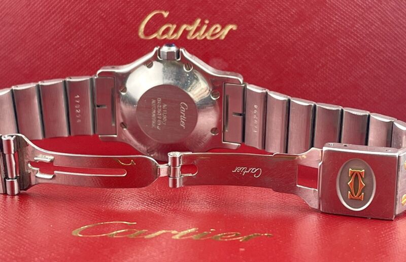 Cartier Santos Octagon 30mm Ladies 18k Yellow Gold & Steel Automatic Watch187902