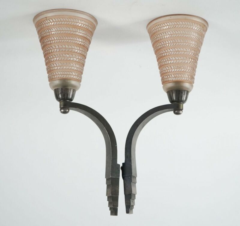 René Lalique & Ducoré - Pair of Appliques-