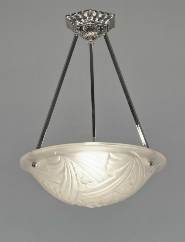 デュゲ 1930年代　フランス製アールデコシャンデリア（ペンダントライト）