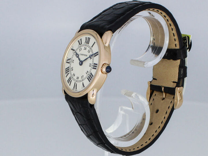 CARTIER RONDE LOUIS CARTIER 29mm WATCH BOX PAPERS 2011 Ref W6800151 2886 GOLD 18K