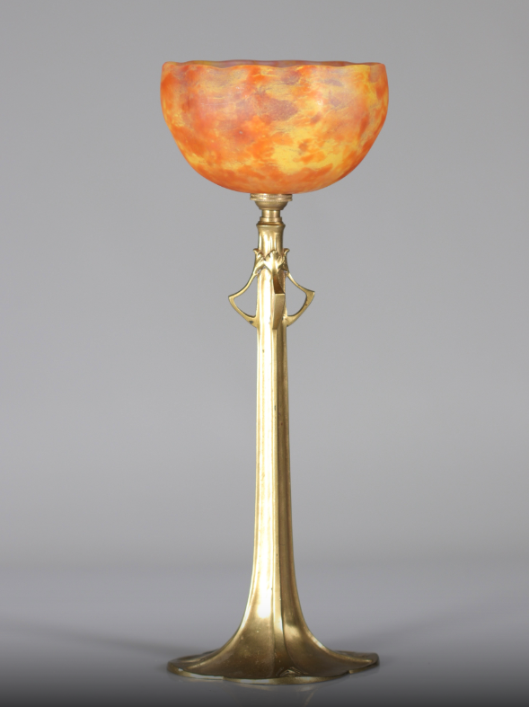 ドーム兄弟（ドームナンシー）&ルイ・マジョレル合作アンティークテーブルランプ