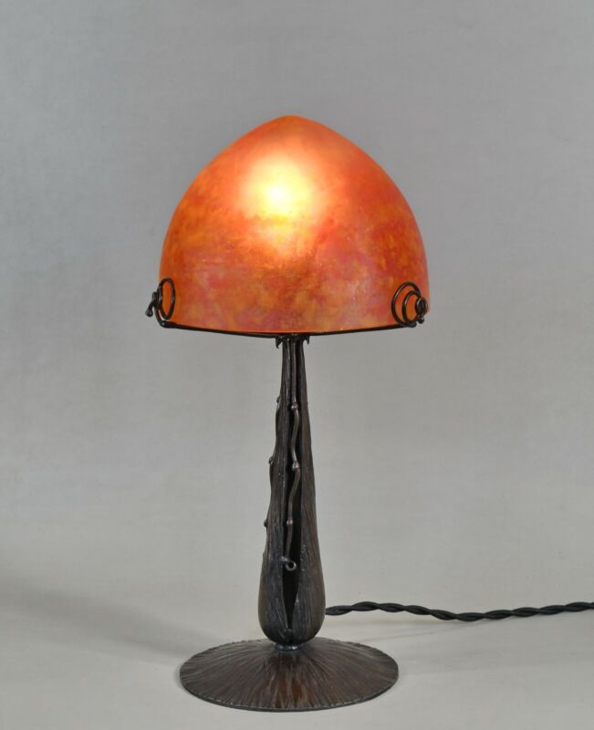 ドーム兄弟＆メネディー　フランス製アールデコランプ　1930年　錬鉄製