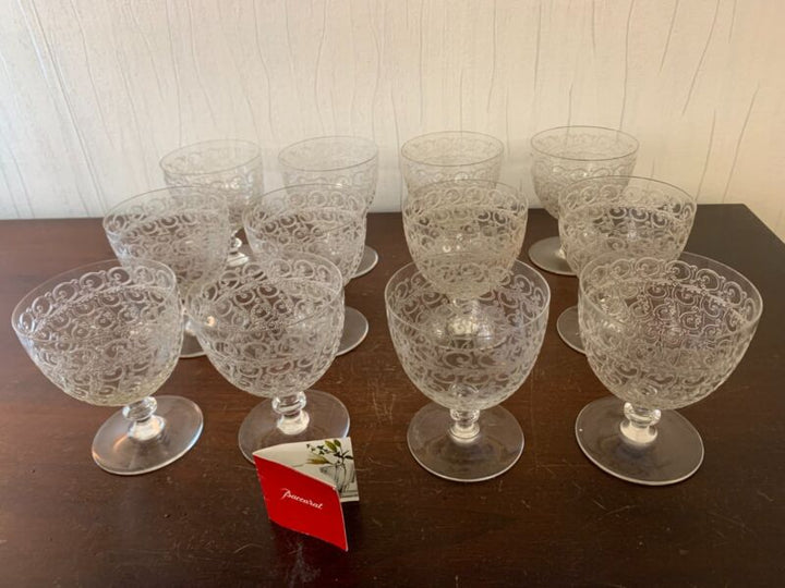 28 glasses for water model raw in glass baccarat (price for La piece)
