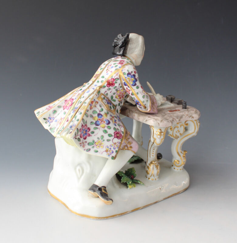 Meissen - figure - cavalier at desk - Kaendler - model 179 - first choice-