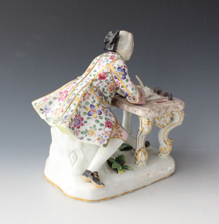 Meissen - figure - cavalier at desk - Kaendler - model 179 - first choice-