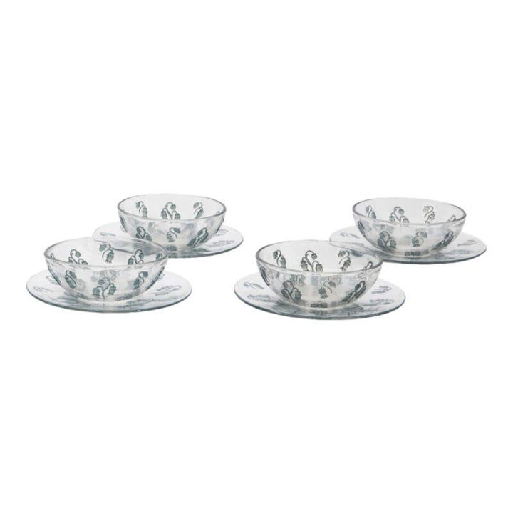 René LALIQUE (1860-1945): bowl and plate "Campana"-