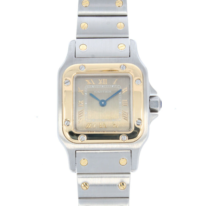 Ladies Cartier Quartz Santos 18ct Yellow Gold & Steel 1567