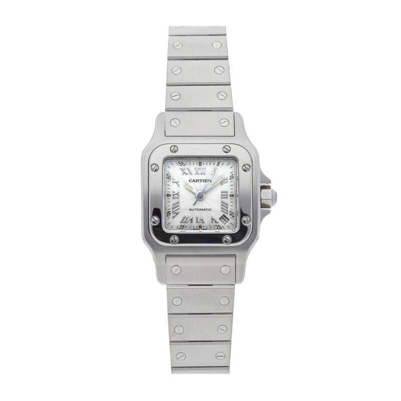 Cartier Santos Galbee Small Model Automatic 24mm Steel Ladies Watch DateW20044D6
