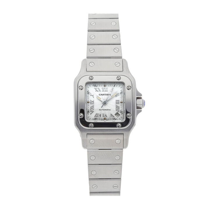 Cartier Santos Galbee Small Model Automatic 24mm Steel Ladies Watch DateW20044D6
