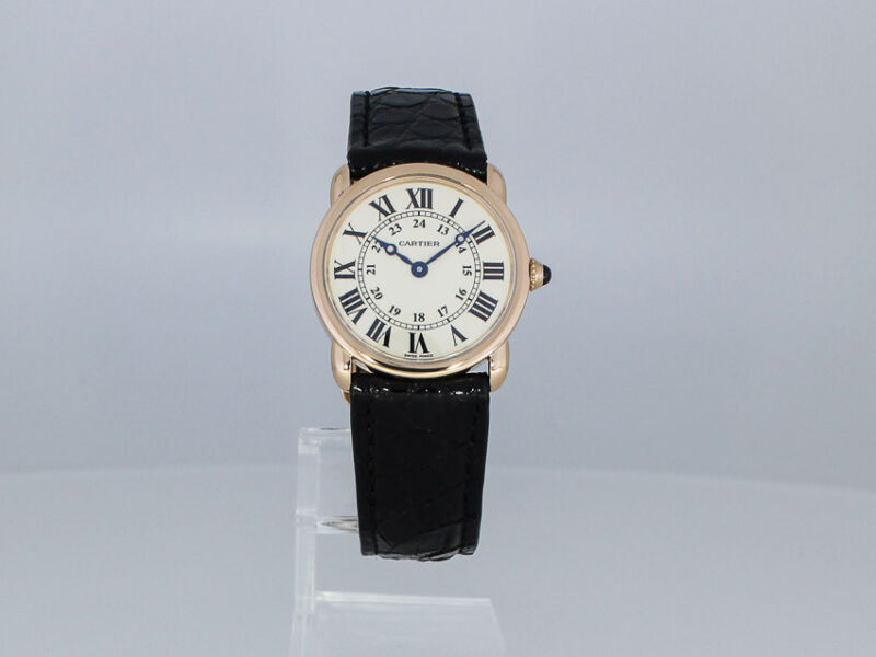 CARTIER RONDE LOUIS CARTIER 29mm WATCH BOX PAPERS 2011 Ref W6800151 2886 GOLD 18K