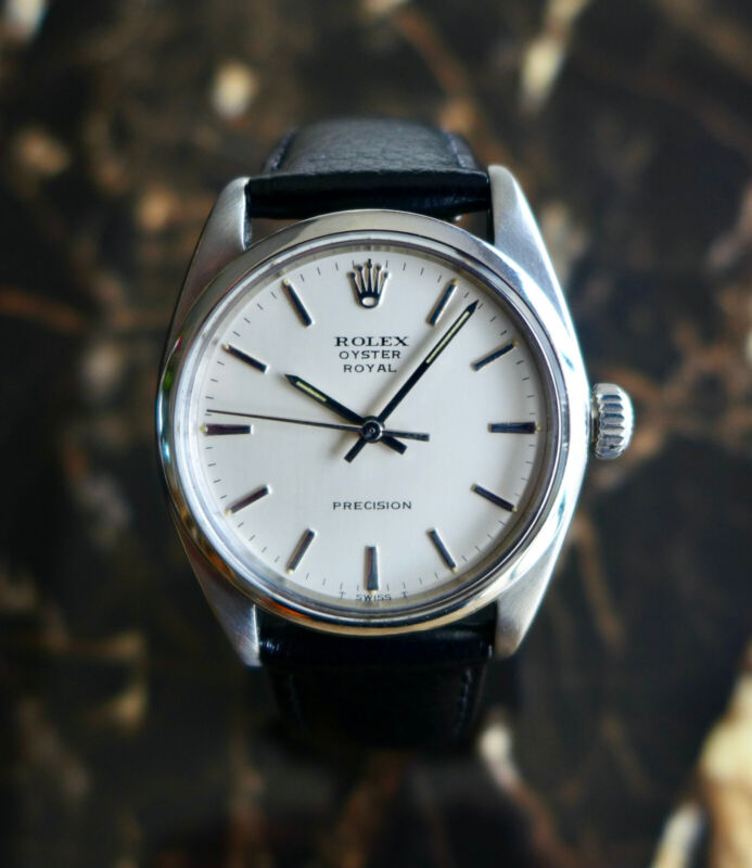 A BEAUTIFUL GENTS VINTAGE 1962 ROLEX OYSTER ROYAL 34mm WATCH STEEL REF. 6426