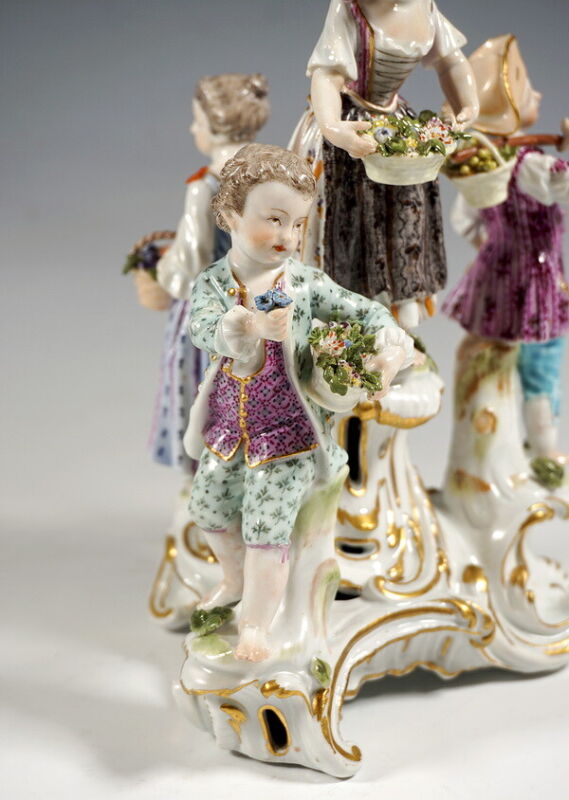 マイセン人形 フィギュリン　4人の庭師の子供たち  1763-1774年頃
