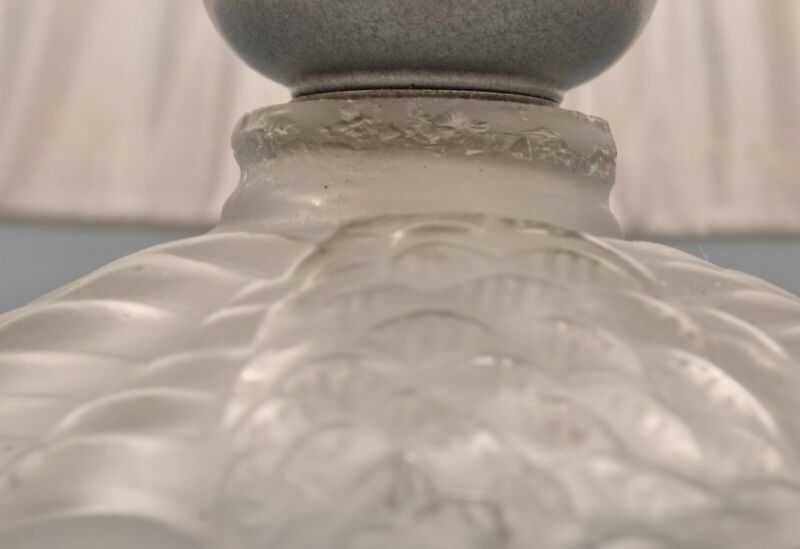 ラ・メトリース　デュフレーヌ　　フランス製アールデコランプ　1930年