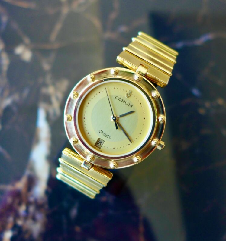 A RARE & STUNNING VINTAGE 1980s CORUM CLIPPER CLUB WRISTWATCH IN