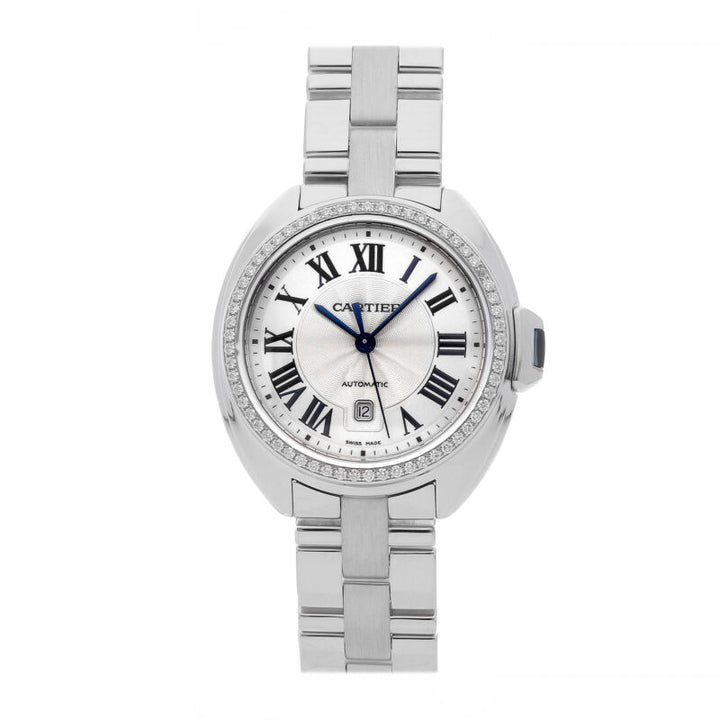 Cartier Cle De Cartier Auto 31mm Gold Diamonds Ladies Bracelet Watch WJCL0002