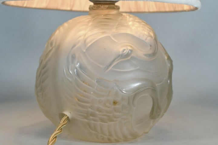 ラ・メトリース　デュフレーヌ　　フランス製アールデコランプ　1930年