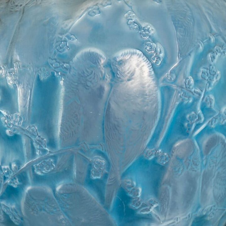 René Lalique 1919 - Opalescent Parakeet Vase-