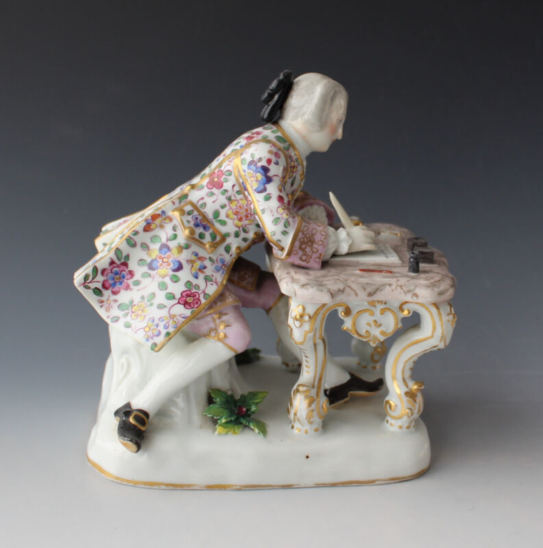 Meissen - figure - cavalier at desk - Kaendler - model 179 - first choice-
