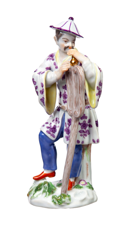 マイセン人形 「傘を持った日本人」 J.J. ディーラー 異邦人シリーズ 一級品 1924-34年