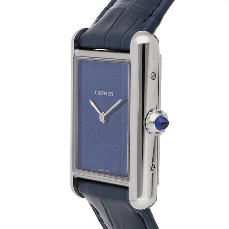 Cartier Tank Must Quartz Stainless Steel Ladies Strap Watch WSTA0055